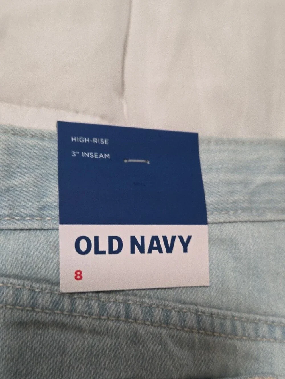 Old Navy Light Blue Denim Cutoff Shorts - Frayed Hem